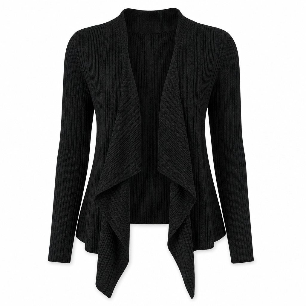 Cardigan en maille à manches longues et coupe ample pour femme