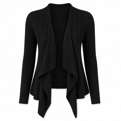 Cardigan en maille à manches longues et coupe ample pour femme