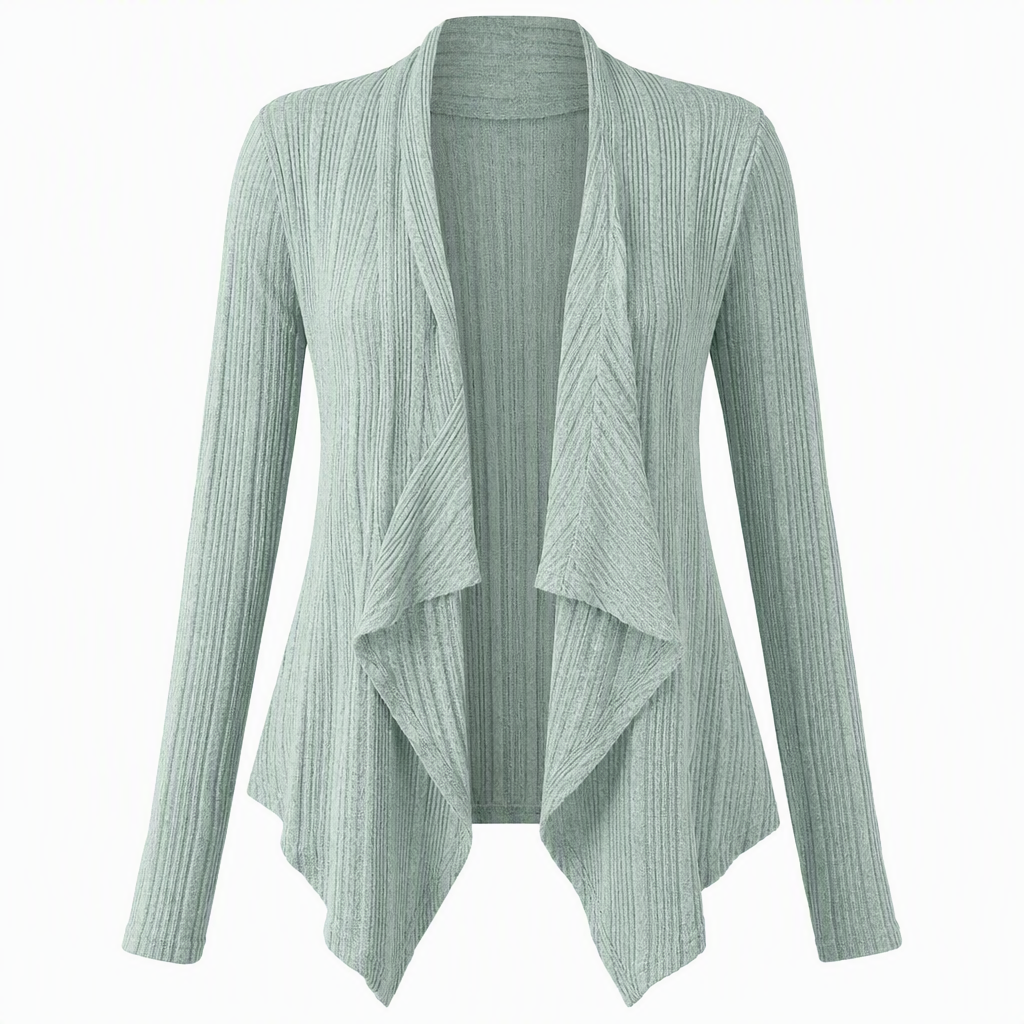 Cardigan en maille à manches longues et coupe ample pour femme