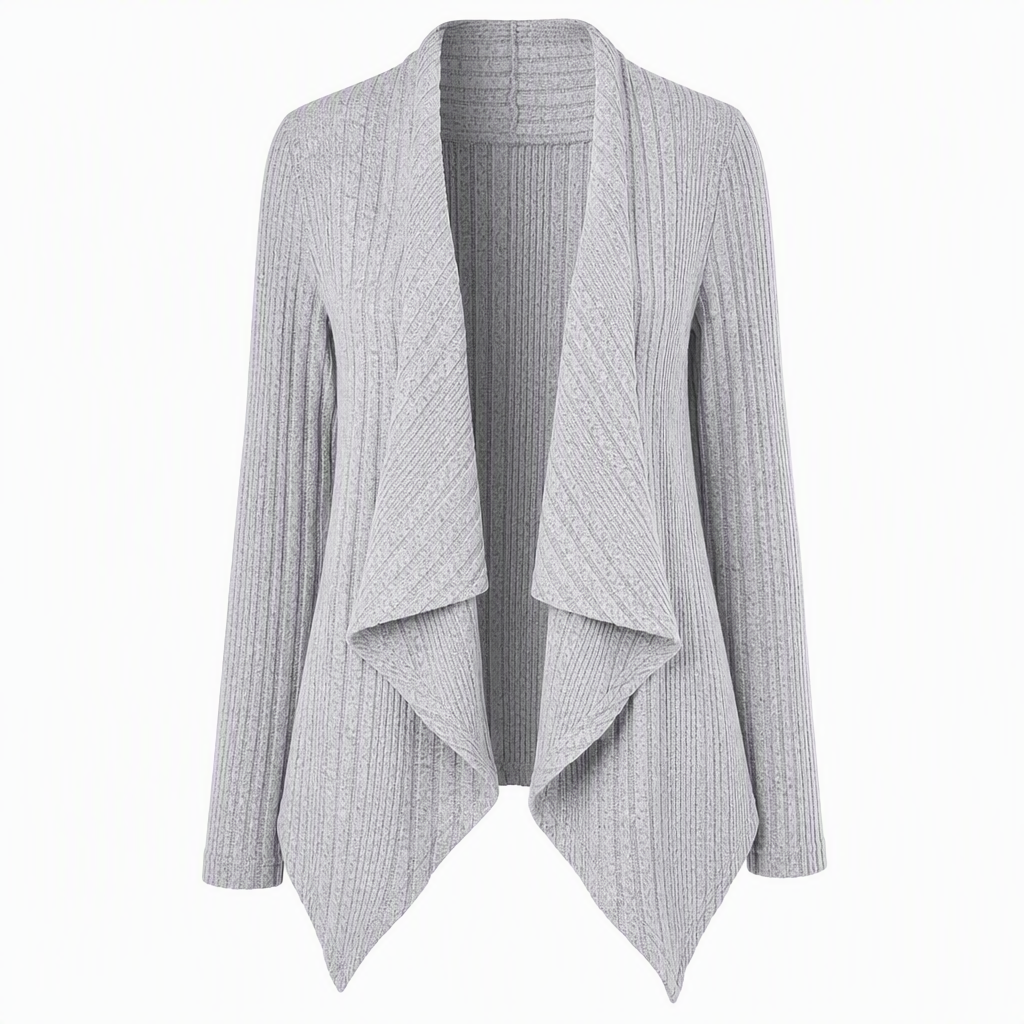 Cardigan en maille à manches longues et coupe ample pour femme