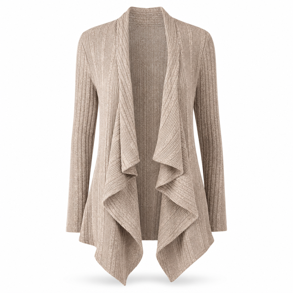 Cardigan en maille à manches longues et coupe ample pour femme