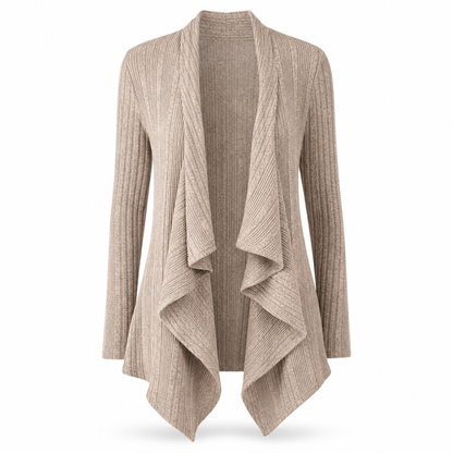 Cardigan en maille à manches longues et coupe ample pour femme