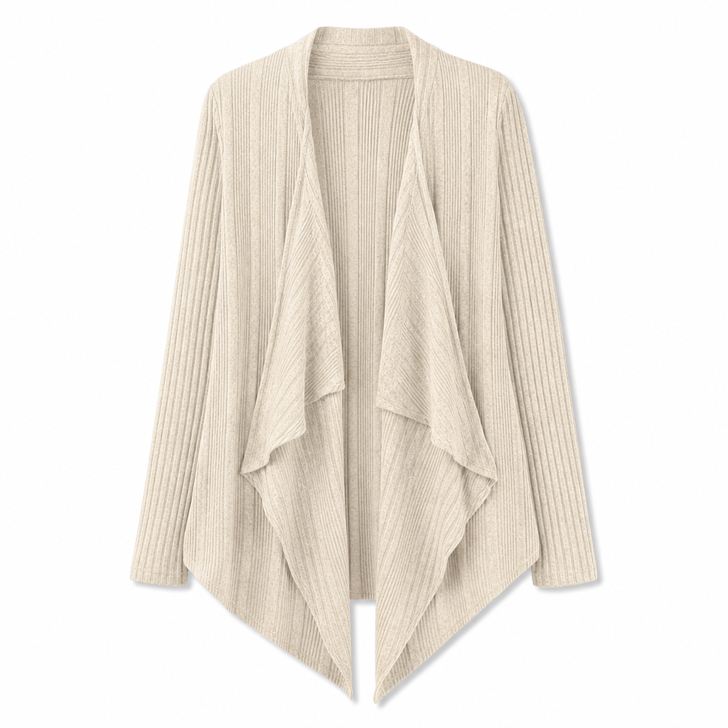 Cardigan en maille à manches longues et coupe ample pour femme