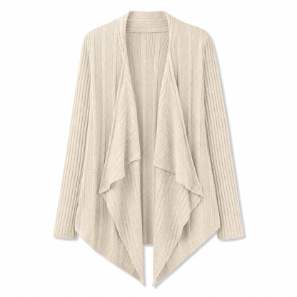 Cardigan en maille à manches longues et coupe ample pour femme