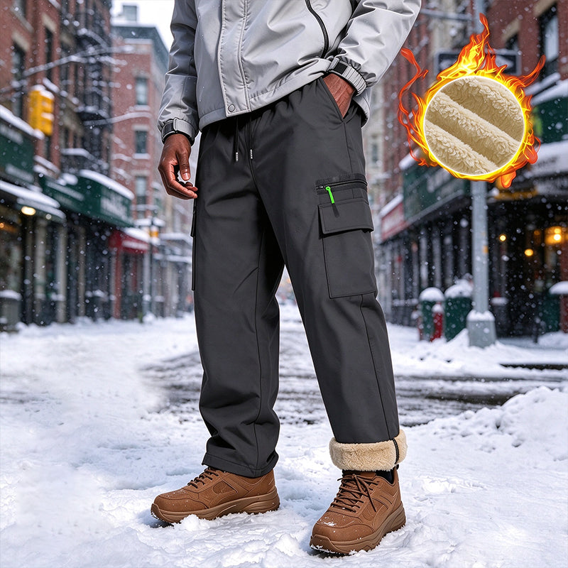 Pantalon thermique coupe-vent d'hiver pour hommes, adapté aux activités de plein air