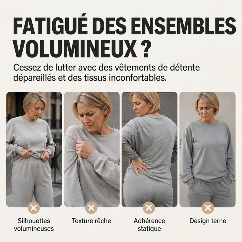 Ensemble deux pièces en maille pour femme : sweat à capuche et jupe midi