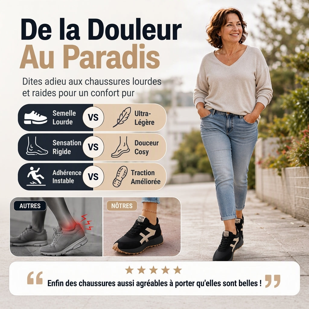 Baskets à semelle compensée légères et décontractées pour femmes