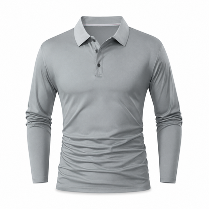 T-shirt à col et manches longues pour homme