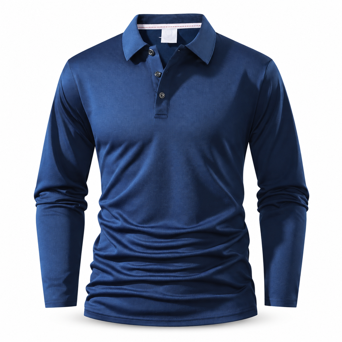 T-shirt à col et manches longues pour homme