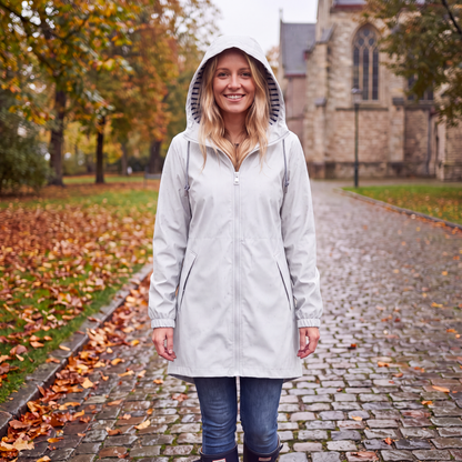 Veste à capuche décontractée imperméable pour femme