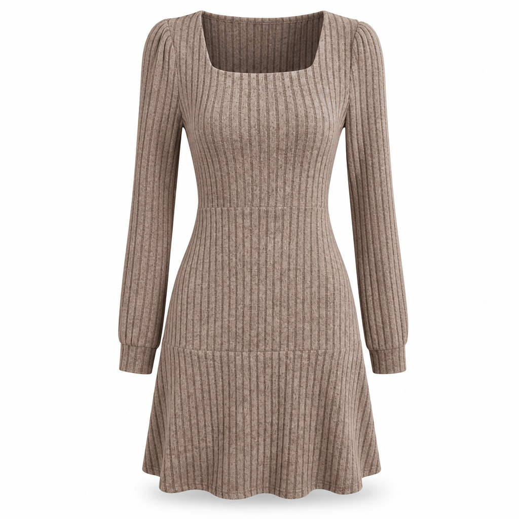 Rocket-culotte à col carré pour femme avec poches