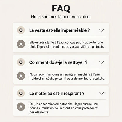 Veste à capuche coupe-vent outdoor pour femmes