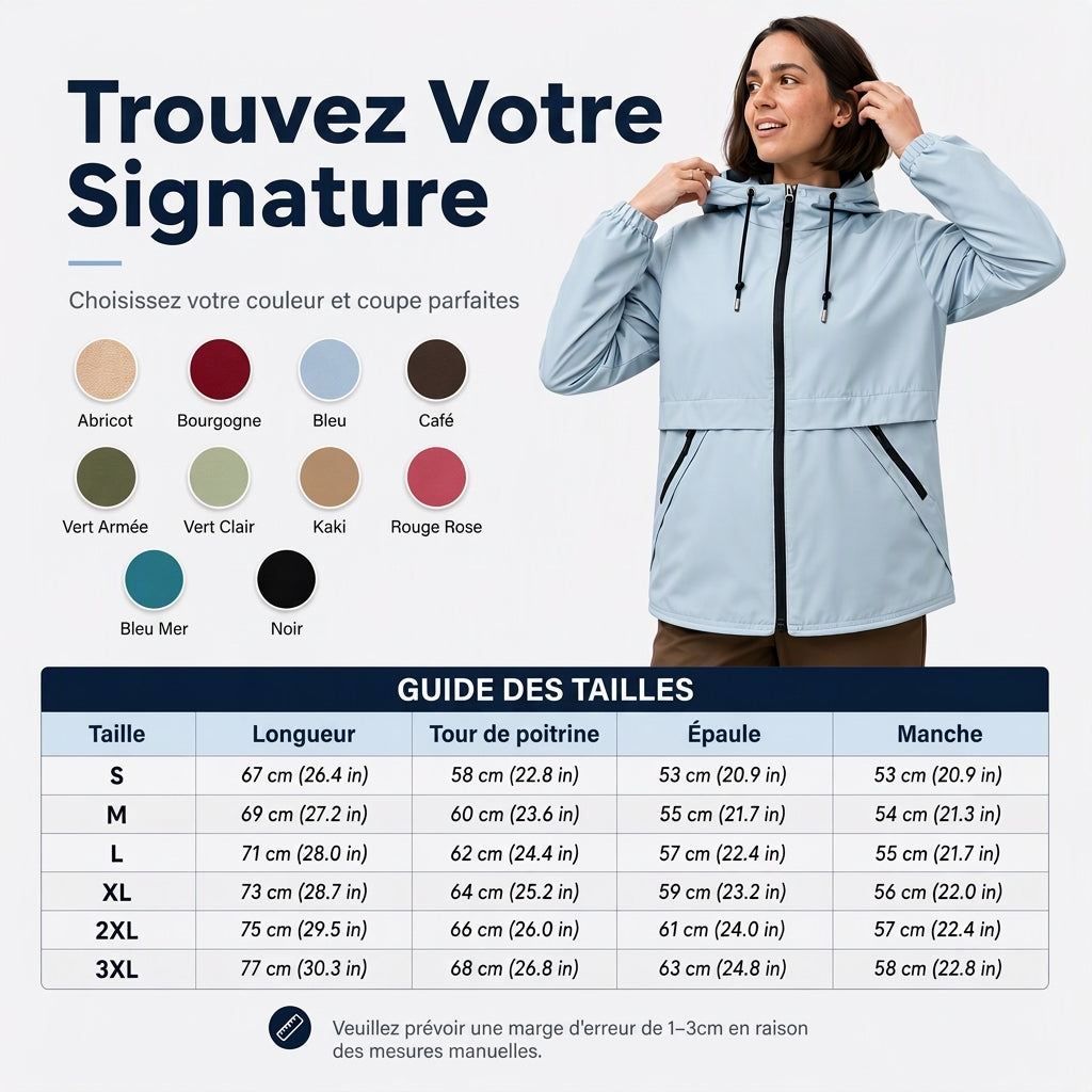 Veste à capuche coupe-vent outdoor pour femmes