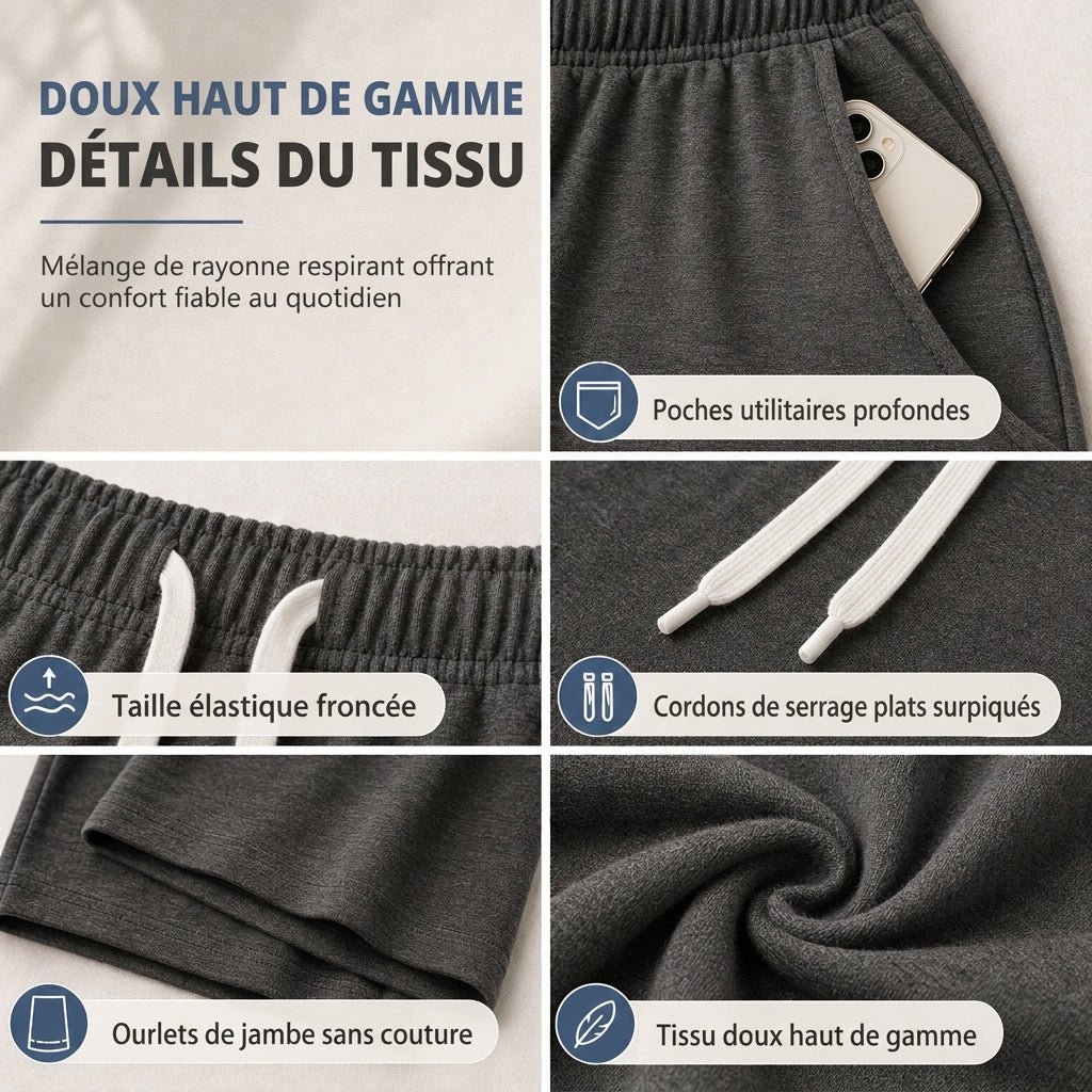 Pantalon de survêtement décontracté ample à jambes larges pour femmes