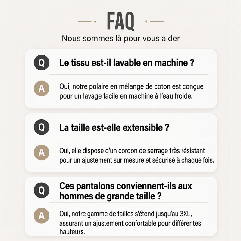 Jogging bas large décontracté pour homme avec poches