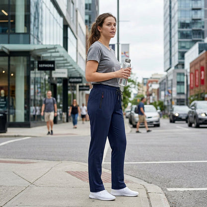 👖 50% DE RÉDUCTION 💨 Pantalon de sport taille haute léger pour femme – Flexible, respirant & parfait pour le yoga – Idéal pour le fitness ou les journées actives – confortable et élégant 🧘‍♀️✨