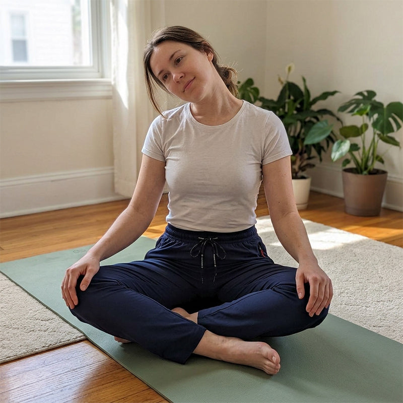 👖 50% DE RÉDUCTION 💨 Pantalon de sport taille haute léger pour femme – Flexible, respirant & parfait pour le yoga – Idéal pour le fitness ou les journées actives – confortable et élégant 🧘‍♀️✨