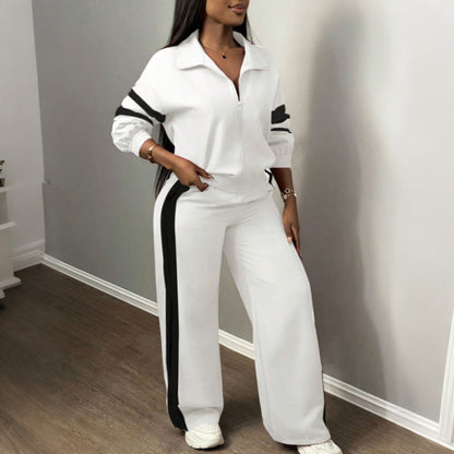 Ensemble sweat décontracté et pantalon large pour femme