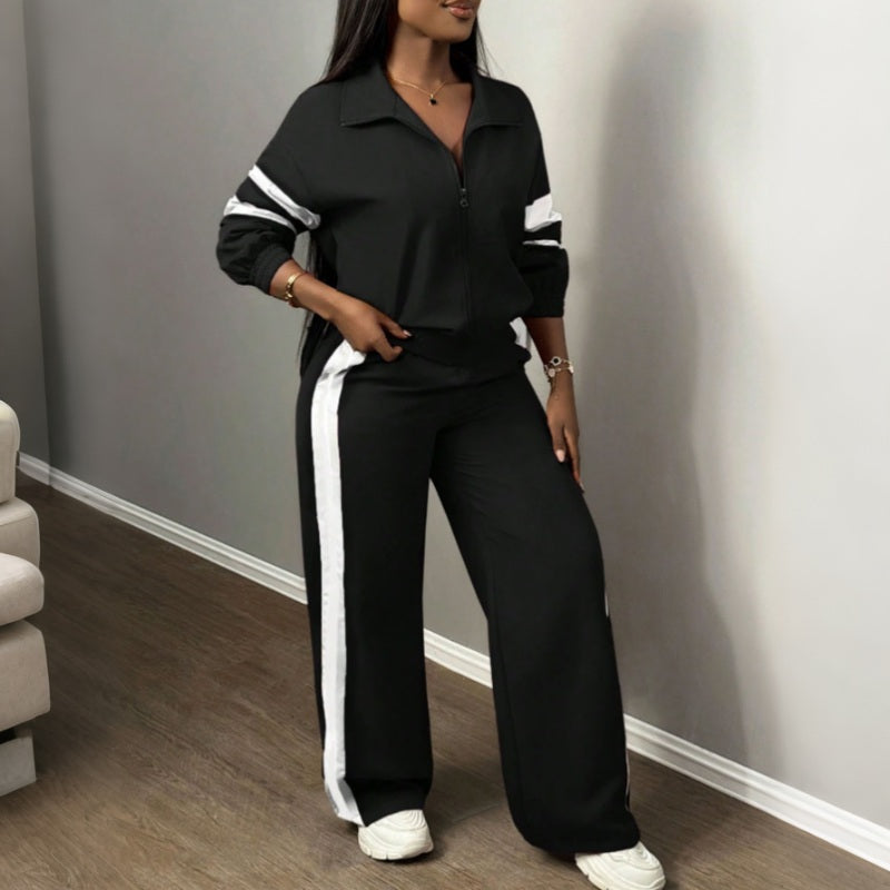 Ensemble sweat décontracté et pantalon large pour femme