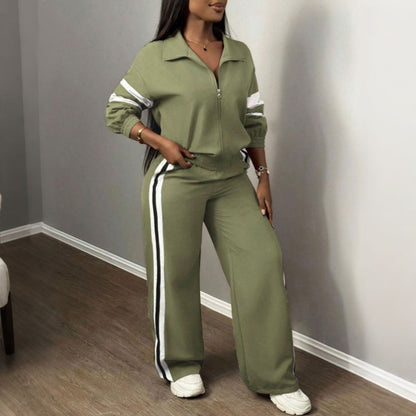 Ensemble sweat décontracté et pantalon large pour femme
