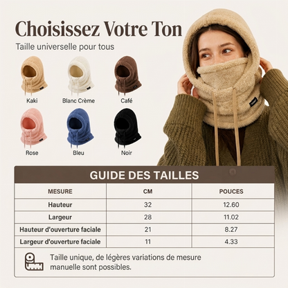Cagoule de cyclisme thermique et coupe-vent unisexe