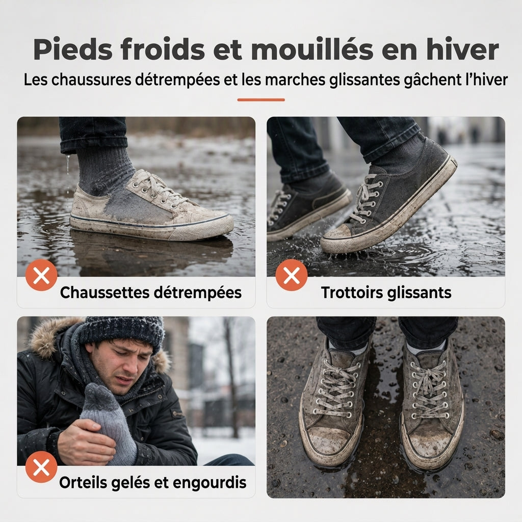 Bottes d'hiver imperméables pour femmes, chaussons chauds rembourrés de coton avec coin compensé caché, semelle souple antidérapante, chaussures de marche décontractées