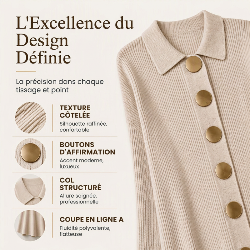 Robe longue en maille côtelée à manches bouffantes pour femme