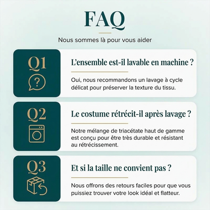 Ensemble blazer à boutonnage ouvert et pantalon pour femme