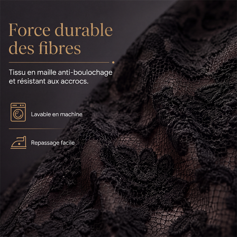 Chemise en dentelle élégante à manches longues pour femme