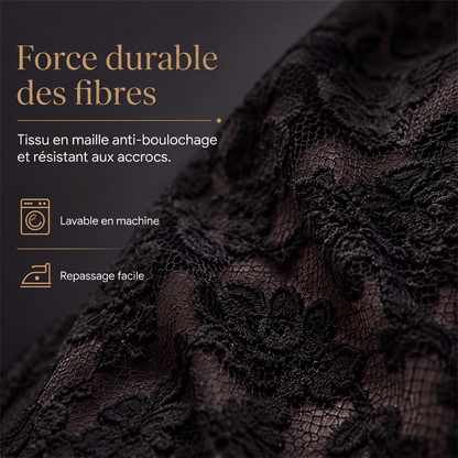Chemise en dentelle élégante à manches longues pour femme