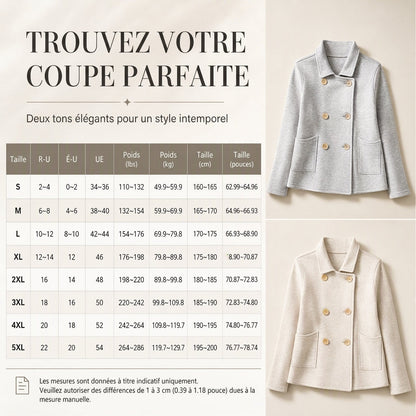 Veste décontractée unie classique