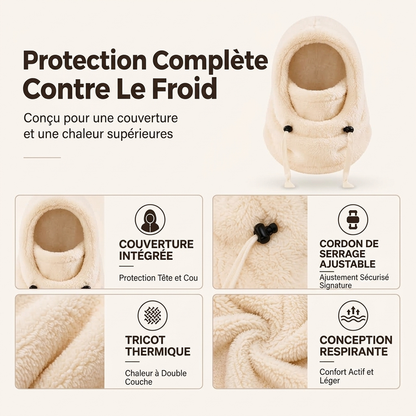 Cagoule de cyclisme thermique et coupe-vent pour enfants