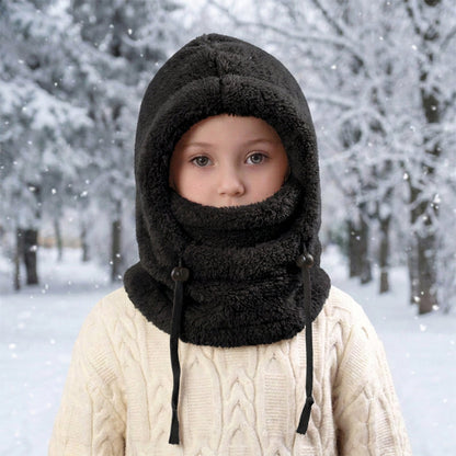 Cagoule de cyclisme thermique et coupe-vent pour enfants