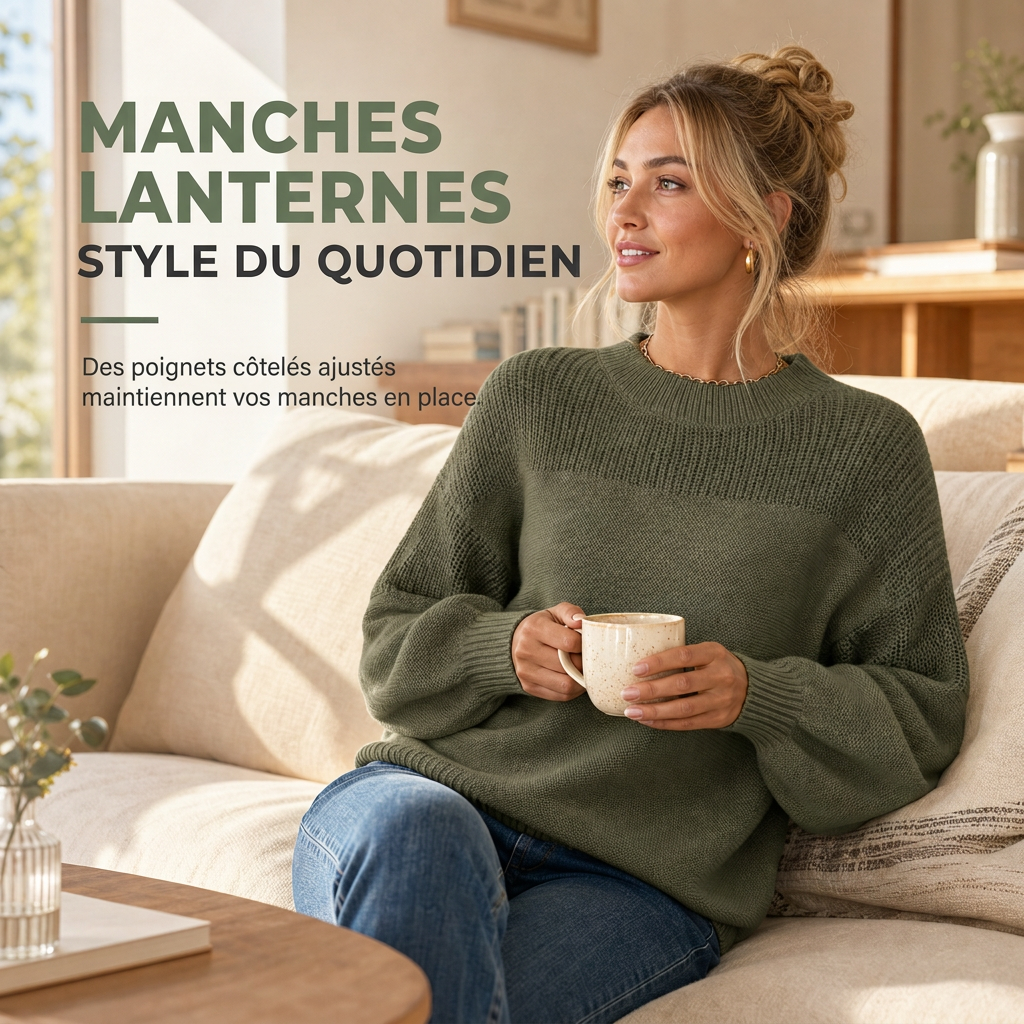 Pull en maille unisexe pour femme