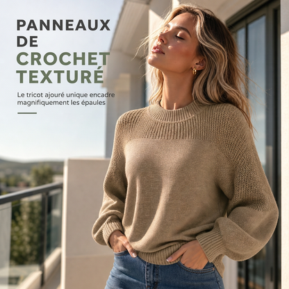 Pull en maille unisexe pour femme