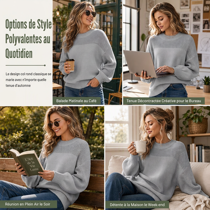 Pull en maille unisexe pour femme