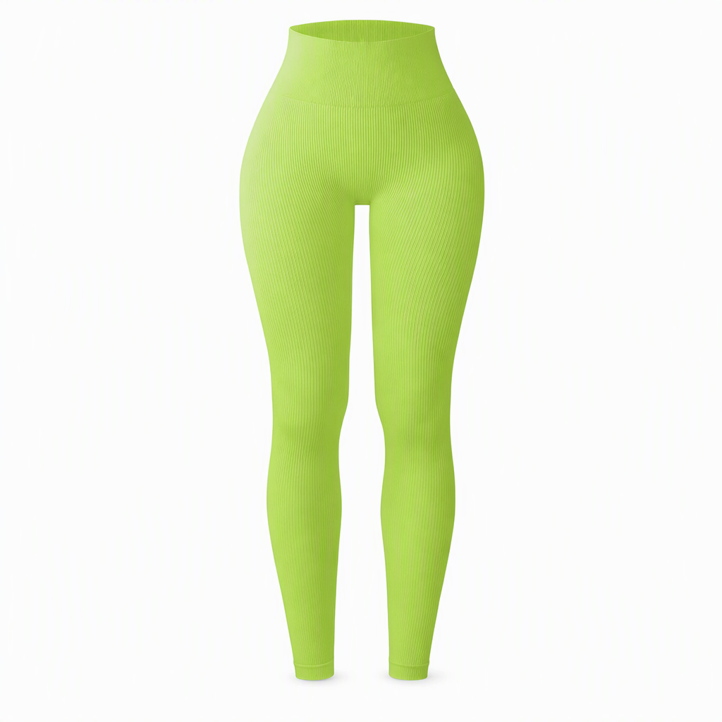 Pantalons de yoga côtelés sans couture taille haute, leggings de sport pour la salle de sport, collants athlétiques