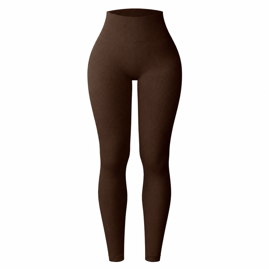 Pantalons de yoga côtelés sans couture taille haute, leggings de sport pour la salle de sport, collants athlétiques