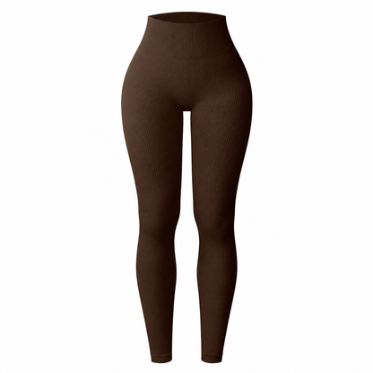 Pantalons de yoga côtelés sans couture taille haute, leggings de sport pour la salle de sport, collants athlétiques