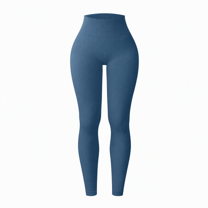 Pantalons de yoga côtelés sans couture taille haute, leggings de sport pour la salle de sport, collants athlétiques