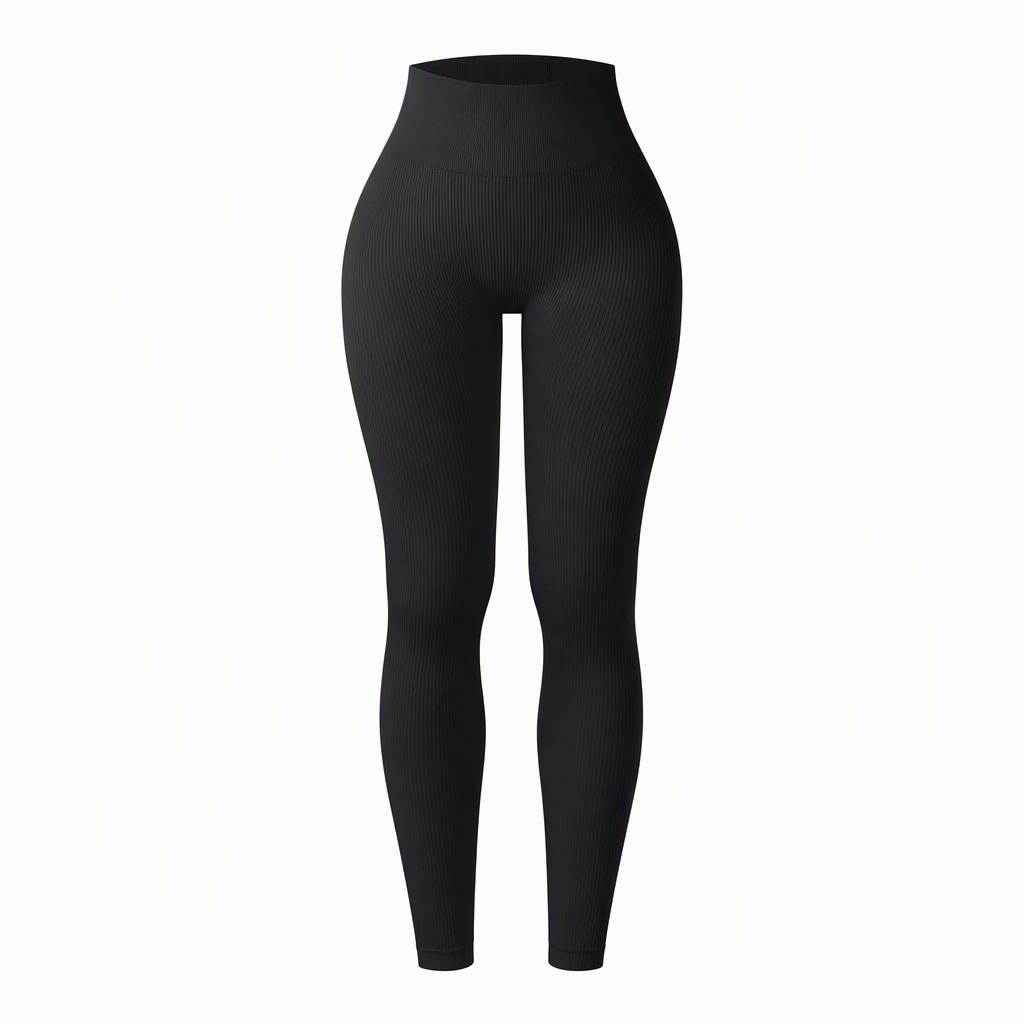 Pantalons de yoga côtelés sans couture taille haute, leggings de sport pour la salle de sport, collants athlétiques