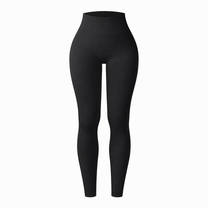 Pantalons de yoga côtelés sans couture taille haute, leggings de sport pour la salle de sport, collants athlétiques