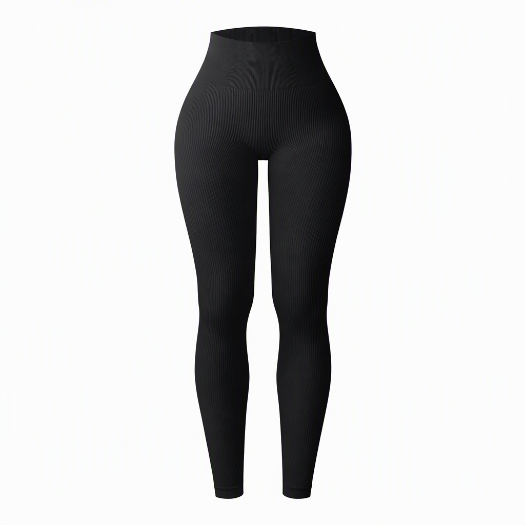 Pantalons de yoga côtelés sans couture taille haute, leggings de sport pour la salle de sport, collants athlétiques