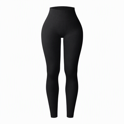 Pantalons de yoga côtelés sans couture taille haute, leggings de sport pour la salle de sport, collants athlétiques