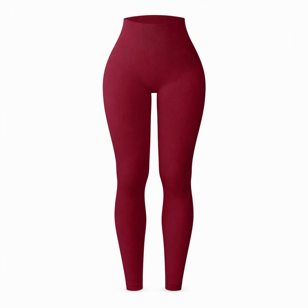 Pantalons de yoga côtelés sans couture taille haute, leggings de sport pour la salle de sport, collants athlétiques
