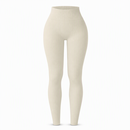 Pantalons de yoga côtelés sans couture taille haute, leggings de sport pour la salle de sport, collants athlétiques