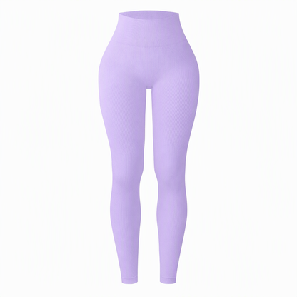 Pantalons de yoga côtelés sans couture taille haute, leggings de sport pour la salle de sport, collants athlétiques
