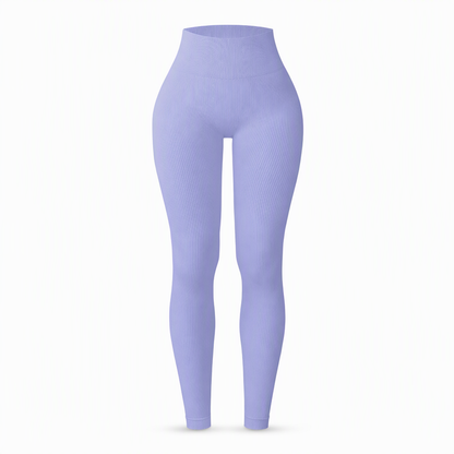 Pantalons de yoga côtelés sans couture taille haute, leggings de sport pour la salle de sport, collants athlétiques