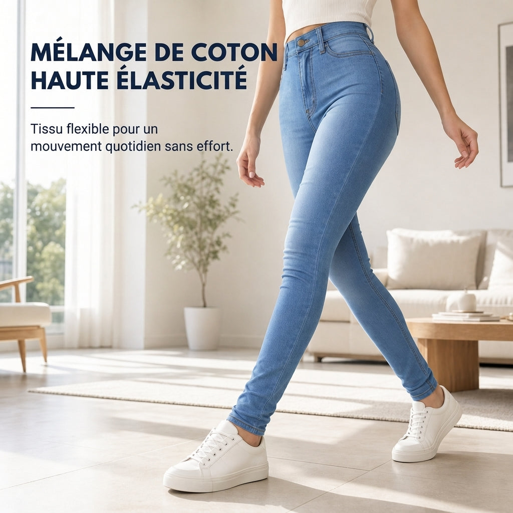 Pantalon crayon taille haute et ajusté pour femmes