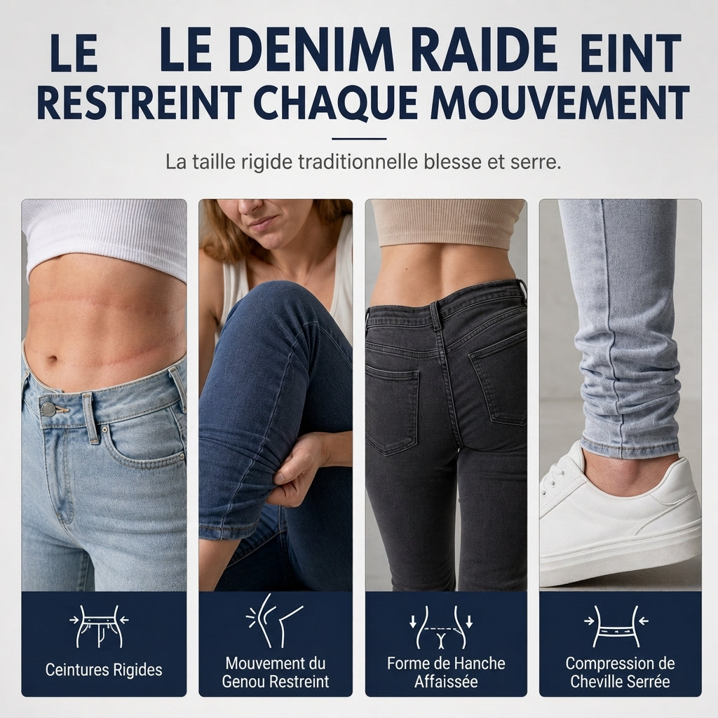 Pantalon crayon taille haute et ajusté pour femmes